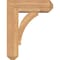 Ekena Millwork Thorton Craftsman Smooth Bracket w/ Offset Brace, Western Red Cedar, 5 1/2"W x 14"D x 18"H BKT0604X14X18THR04SWR - alternate 2